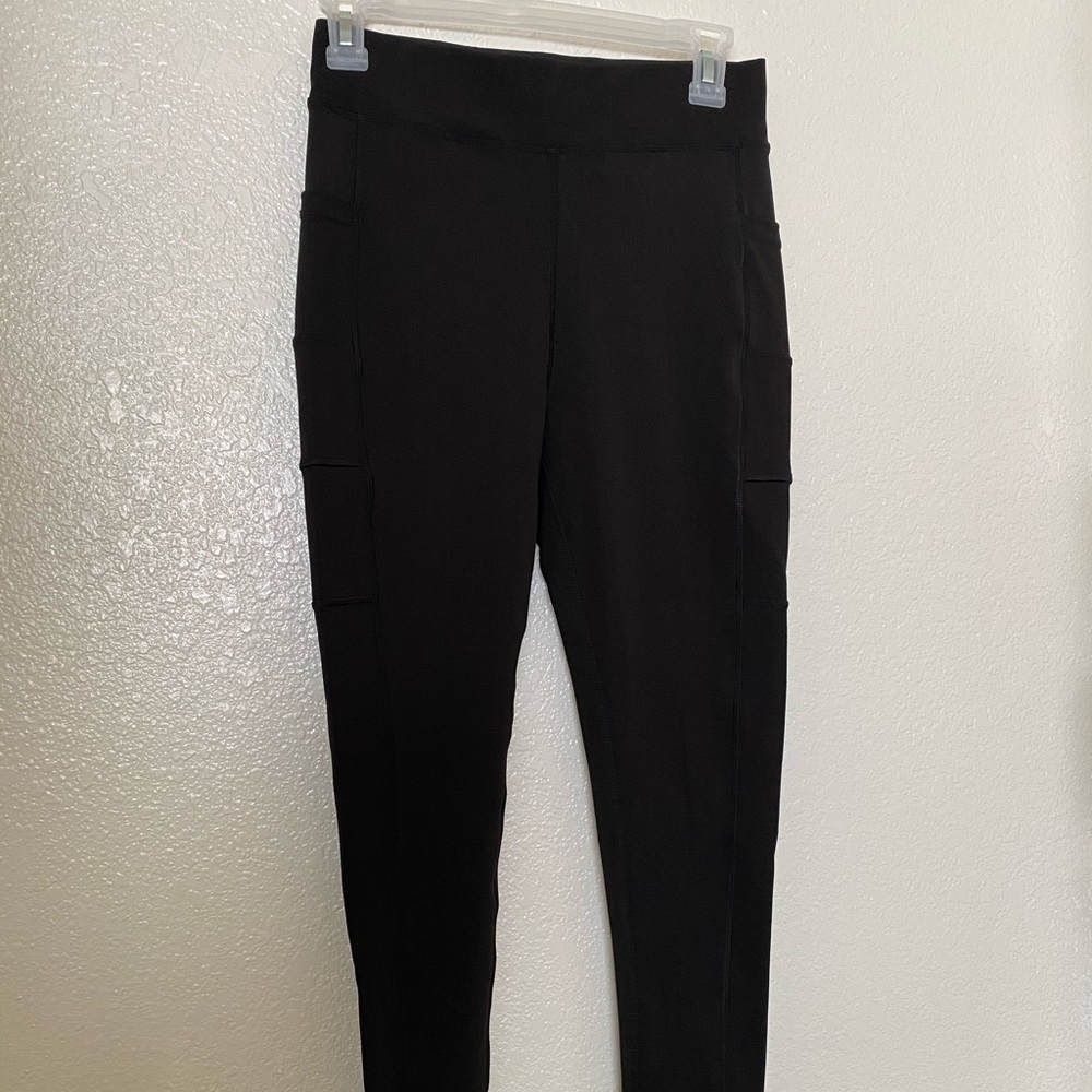 Black full length leggings by PopFit